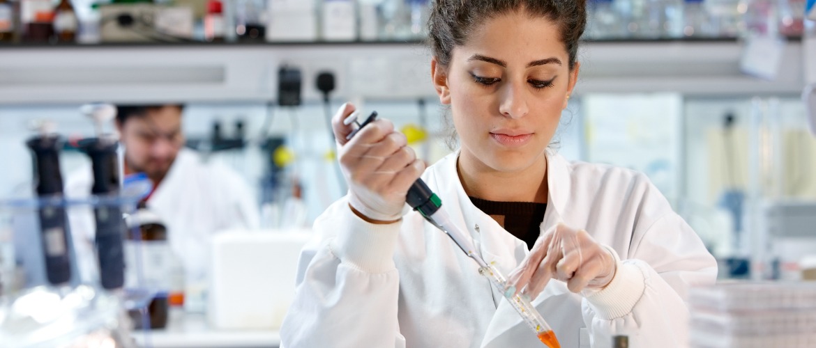 students in research lab