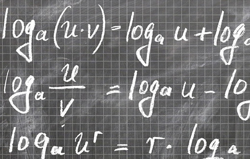 Equations on a chalk board