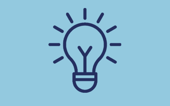 eicon sy'n darlunio bylbyn golau