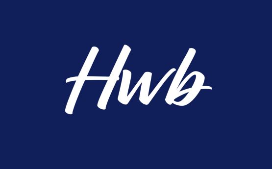 Hwb logo that reads Hwb