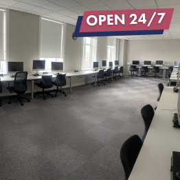 An image of the PC Lab on the ground floor of the Nanhyfer building on Bay Campus - Swansea University